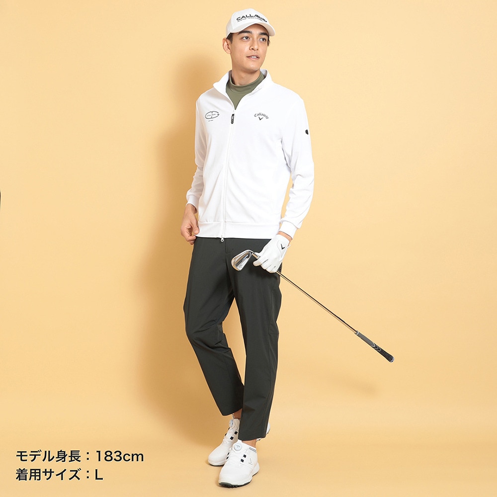 キャロウェイ（CALLAWAY）（メンズ）ゴルフウェア 接触冷感 -3℃裏クール カノコ UV 長袖 フルジップ C25117103-1030