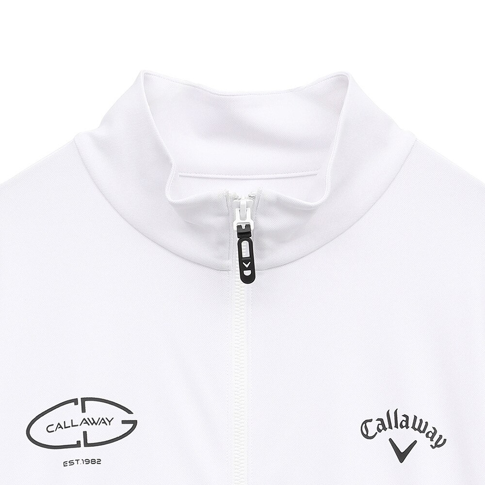キャロウェイ（CALLAWAY）（メンズ）ゴルフウェア 接触冷感 -3℃裏クール カノコ UV 長袖 フルジップ C25117103-1030