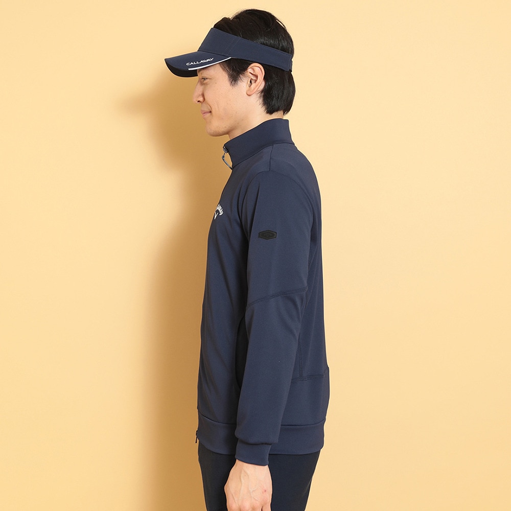 キャロウェイ（CALLAWAY）（メンズ）ゴルフウェア 接触冷感 -3℃裏クール カノコ UV 長袖 フルジップ  C25117103-1120