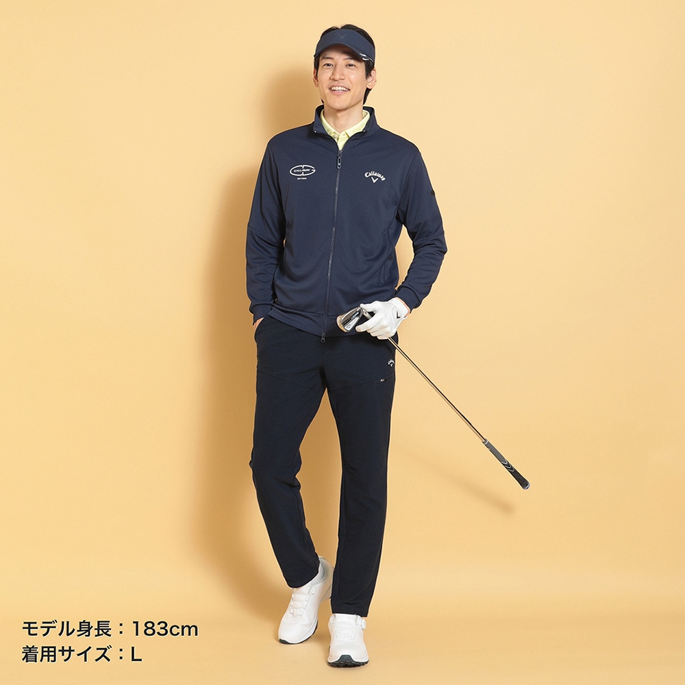 キャロウェイ（CALLAWAY）（メンズ）ゴルフウェア 接触冷感 -3℃裏クール カノコ UV 長袖 フルジップ  C25117103-1120