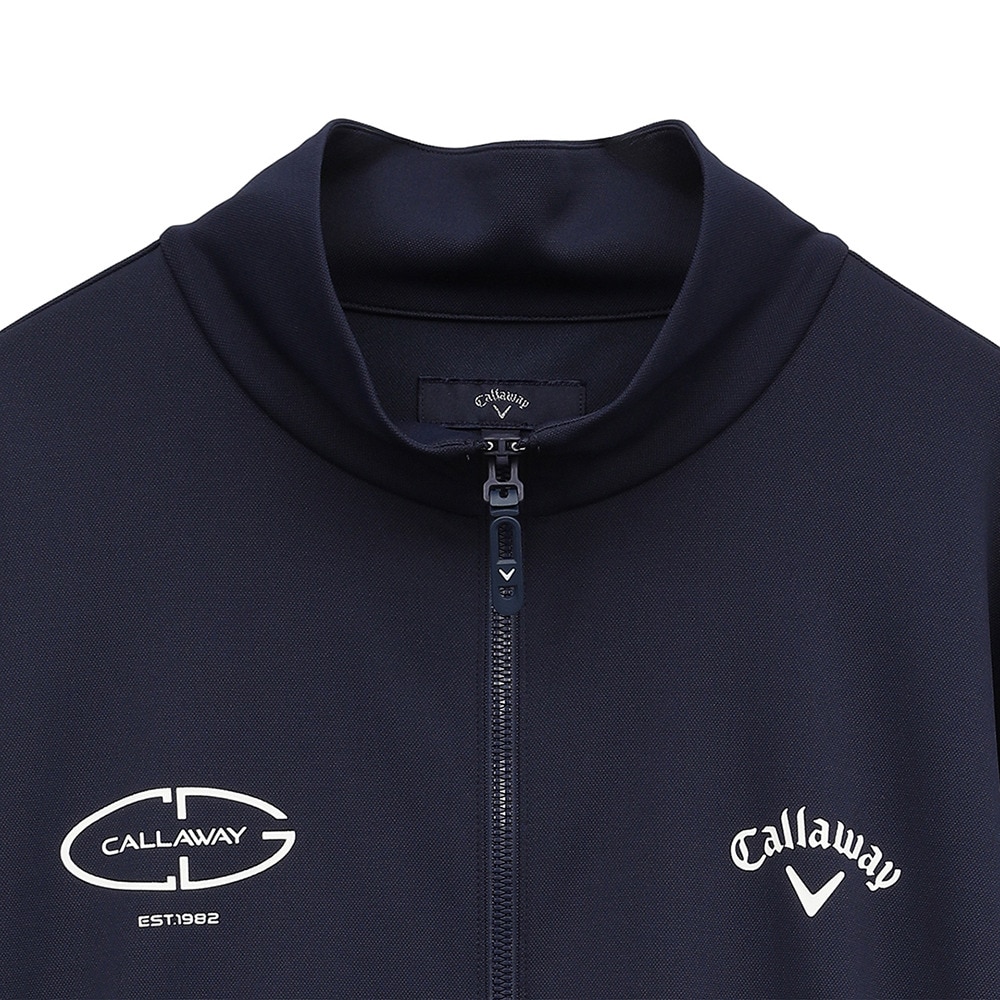 キャロウェイ（CALLAWAY）（メンズ）ゴルフウェア 接触冷感 -3℃裏クール カノコ UV 長袖 フルジップ  C25117103-1120