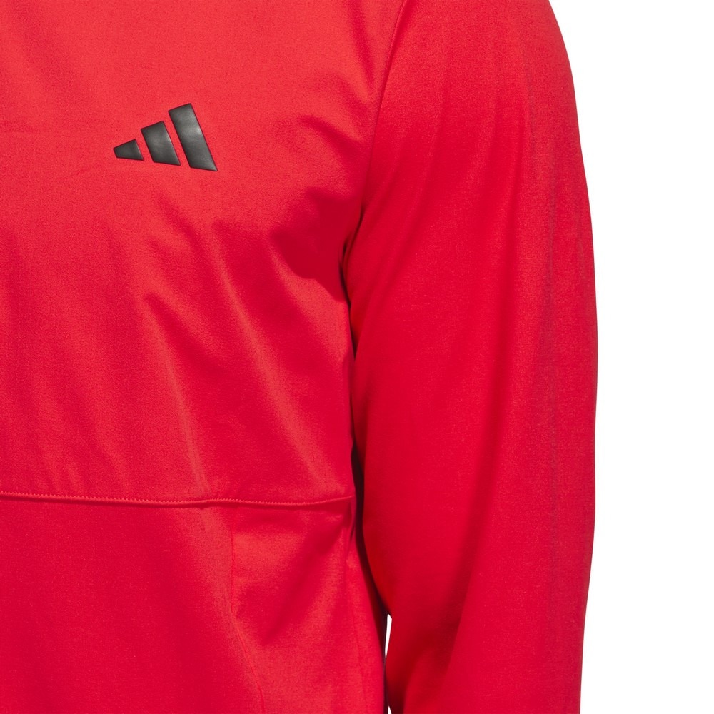 アディダス（adidas）（メンズ）ゴルフウェア 撥水 アディゼロ ファブリックミックス 長袖 ハーフジップ ジャケット KUH42-JF4843RED