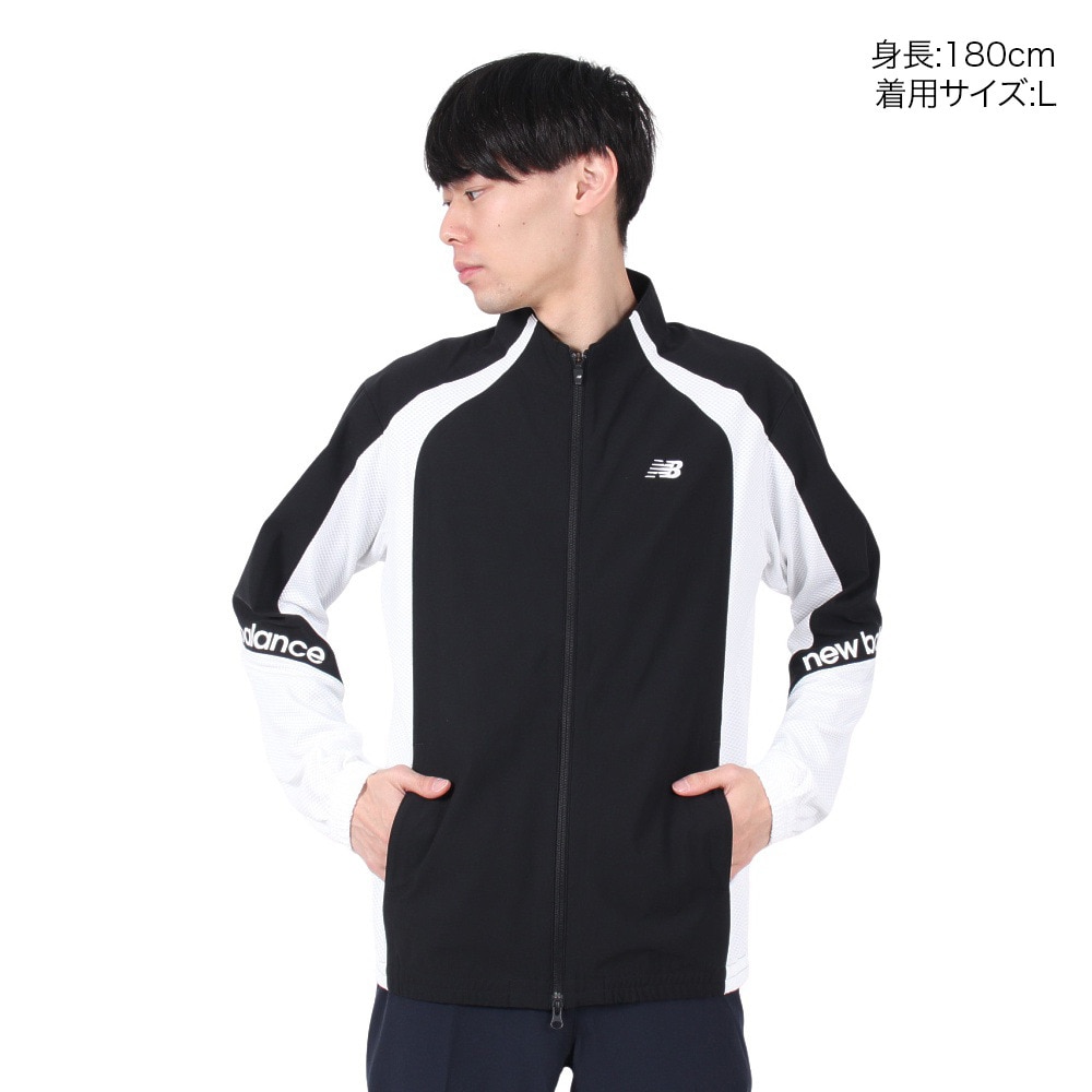 ニューバランス（new balance）（メンズ）ゴルフウェア ハイブリット スウェット フルジップ ブルゾン 012-5162002-010