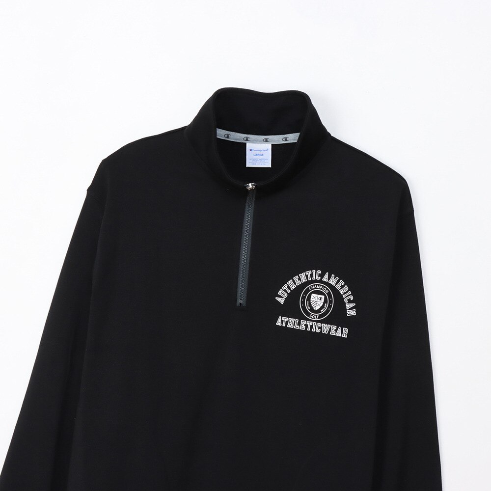 チャンピオン（CHAMPION）（メンズ）ゴルフウェア テックウィーブ テリー ハーフジップスウェットシャツ C3-CG002 090