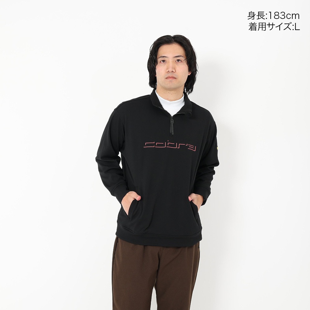 コブラ（Cobra）（メンズ）ゴルフウェア 長袖 ハーフジップ スウェット