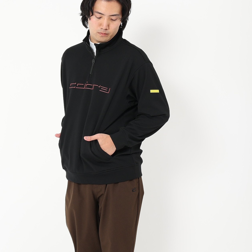 コブラ（Cobra）（メンズ）ゴルフウェア 長袖 ハーフジップ スウェット