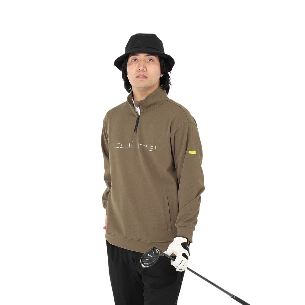 コブラ（Cobra）（メンズ）ゴルフウェア 長袖 ハーフジップ スウェット