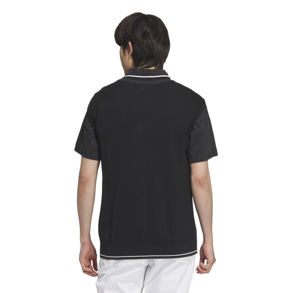 アディダス（adidas）（メンズ、レディース）ゴルフウェア ビヨンド ザ コース ルーズフィット ニットベスト KTN38-JG1376BLK