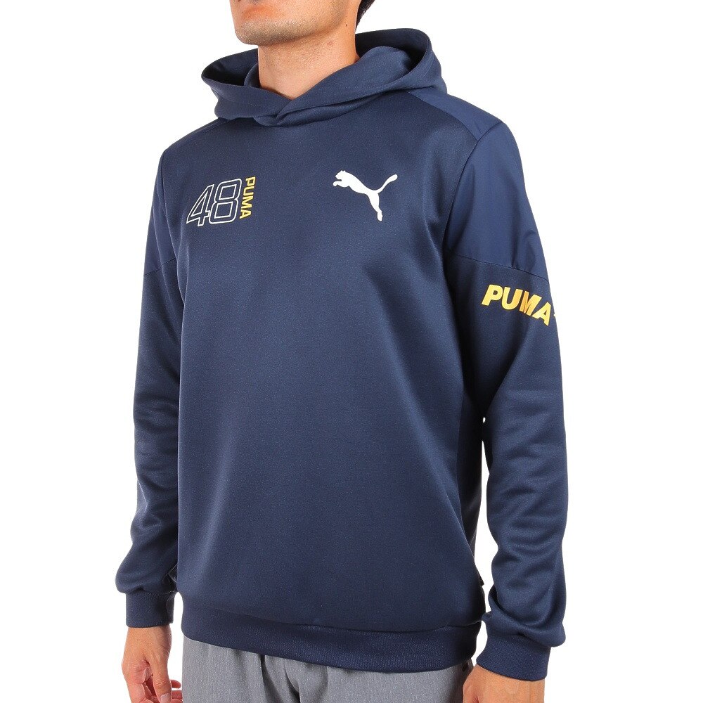 ＜ヴィクトリアゴルフ＞ ＰＵＭＡ（並） ゴルフウェア パーカー コンビネーション スウェットフーディー 539395-02 Ｌ 48 ゴルフ画像