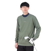 (メンズ)ゴルフウェア 長袖 スウェットクルーネックシャツ 7AI016-3OLG