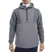 (メンズ)ゴルフウェア 保温 ハイブリッド 長袖 スウェットフーディー THMA489-GRY