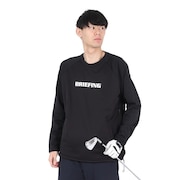 (メンズ)ゴルフウェア 保温 通気性 POLARTEC WINDBLOCK 長袖 クルーネックシャツ BRG243MB6-010