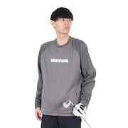(メンズ)ゴルフウェア 保温 通気性 POLARTEC WINDBLOCK 長袖 クルーネックシャツ BRG243MB6-014