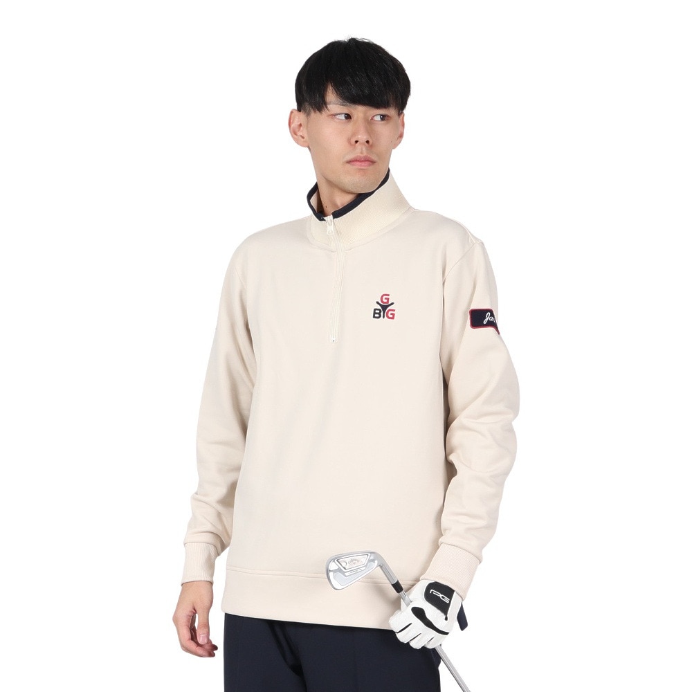 GB GOLF（ゴールデンベア ゴルフ）（メンズ）ゴルフウェア 吸水速乾 GB GOLF ハーフジップスウェット 311QD422-C18