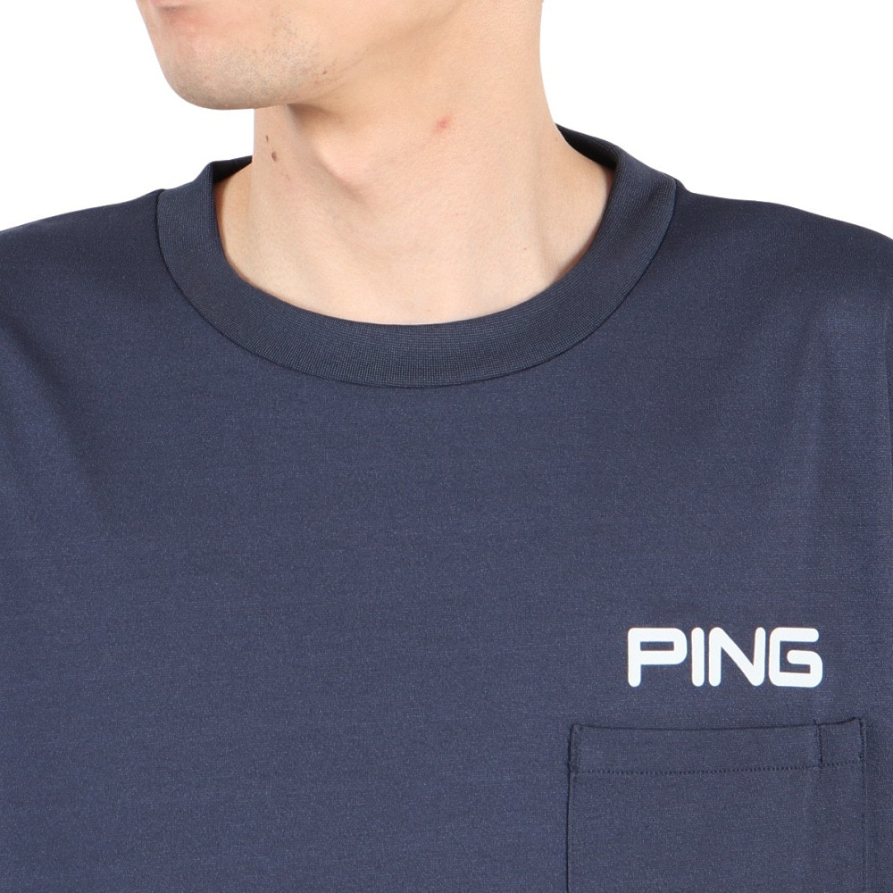ピン（PING）（メンズ）ゴルフウェア アドエルム ニュージャージ 半袖Tシャツ 621-5164201-120