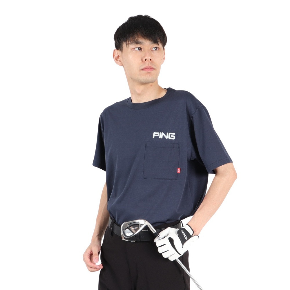 ピン（PING）（メンズ）ゴルフウェア アドエルム ニュージャージ 半袖Tシャツ 621-5164201-120