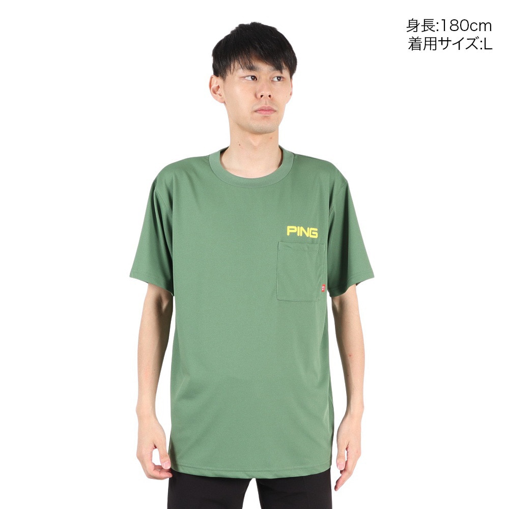 ピン（PING）（メンズ）ゴルフウェア アドエルム ニュージャージ 半袖Tシャツ 621-5164201-180
