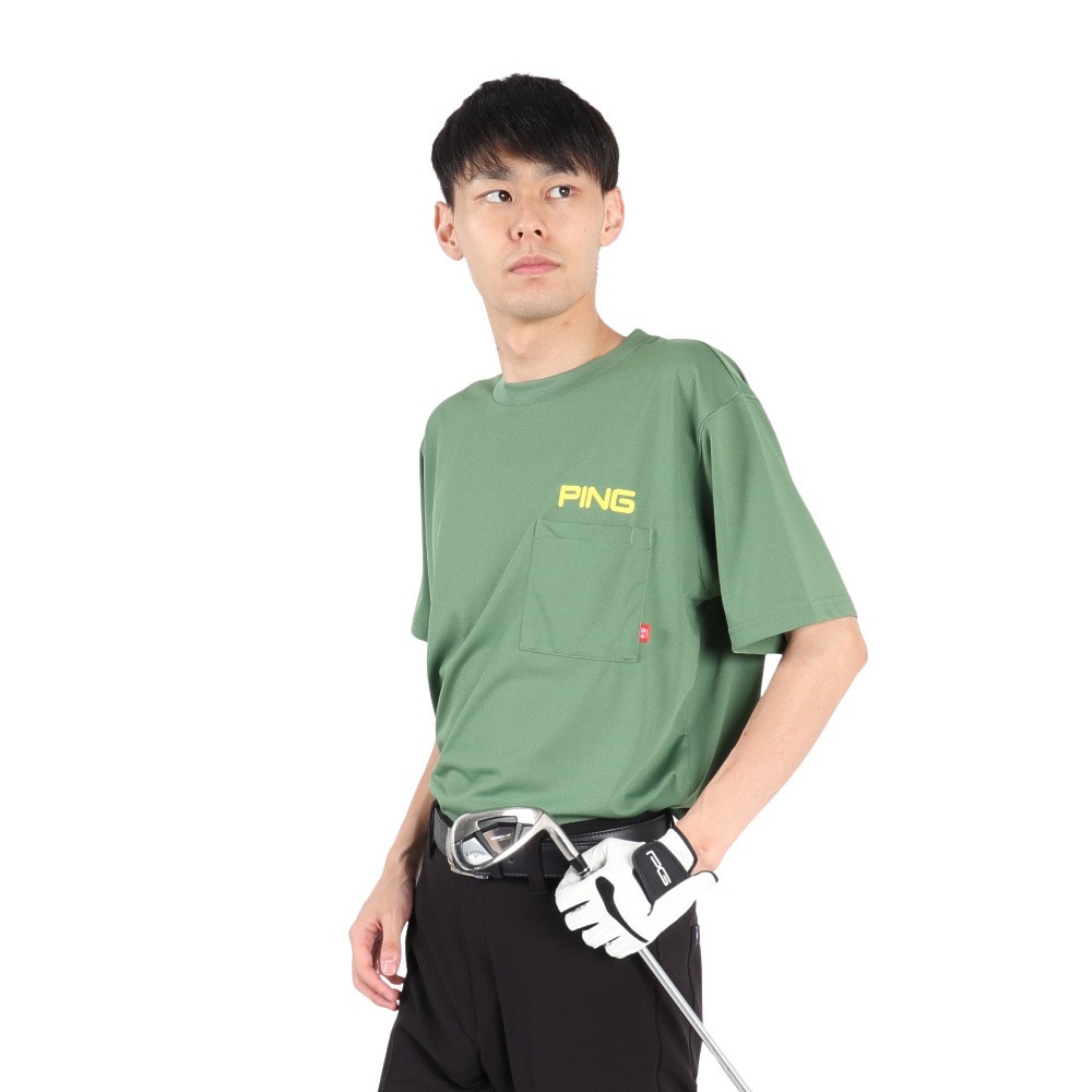 ピン（PING）（メンズ）ゴルフウェア アドエルム ニュージャージ 半袖Tシャツ 621-5164201-180