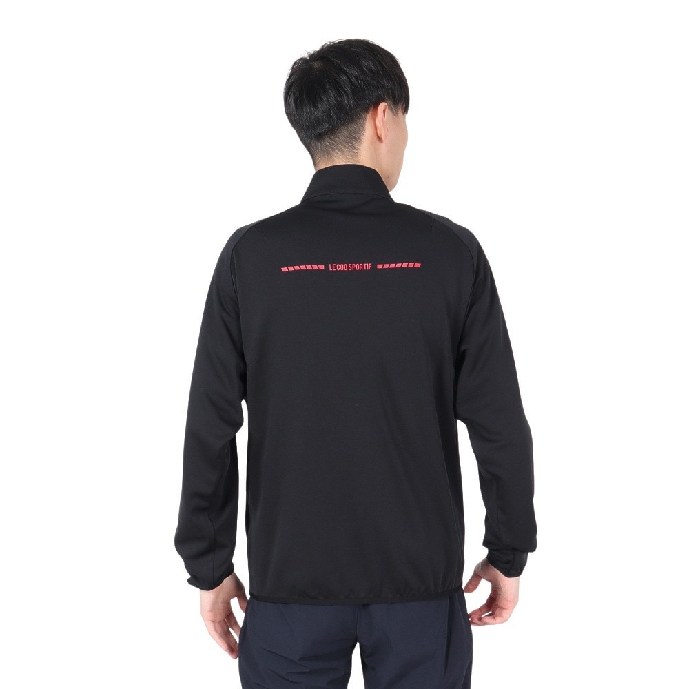 ルコックスポルティフ（lecoqsportif）（メンズ）ゴルフウェア 撥水 防風 ストレッチフォーサー ハイブリッドミドラー LG4FSW01M BK00