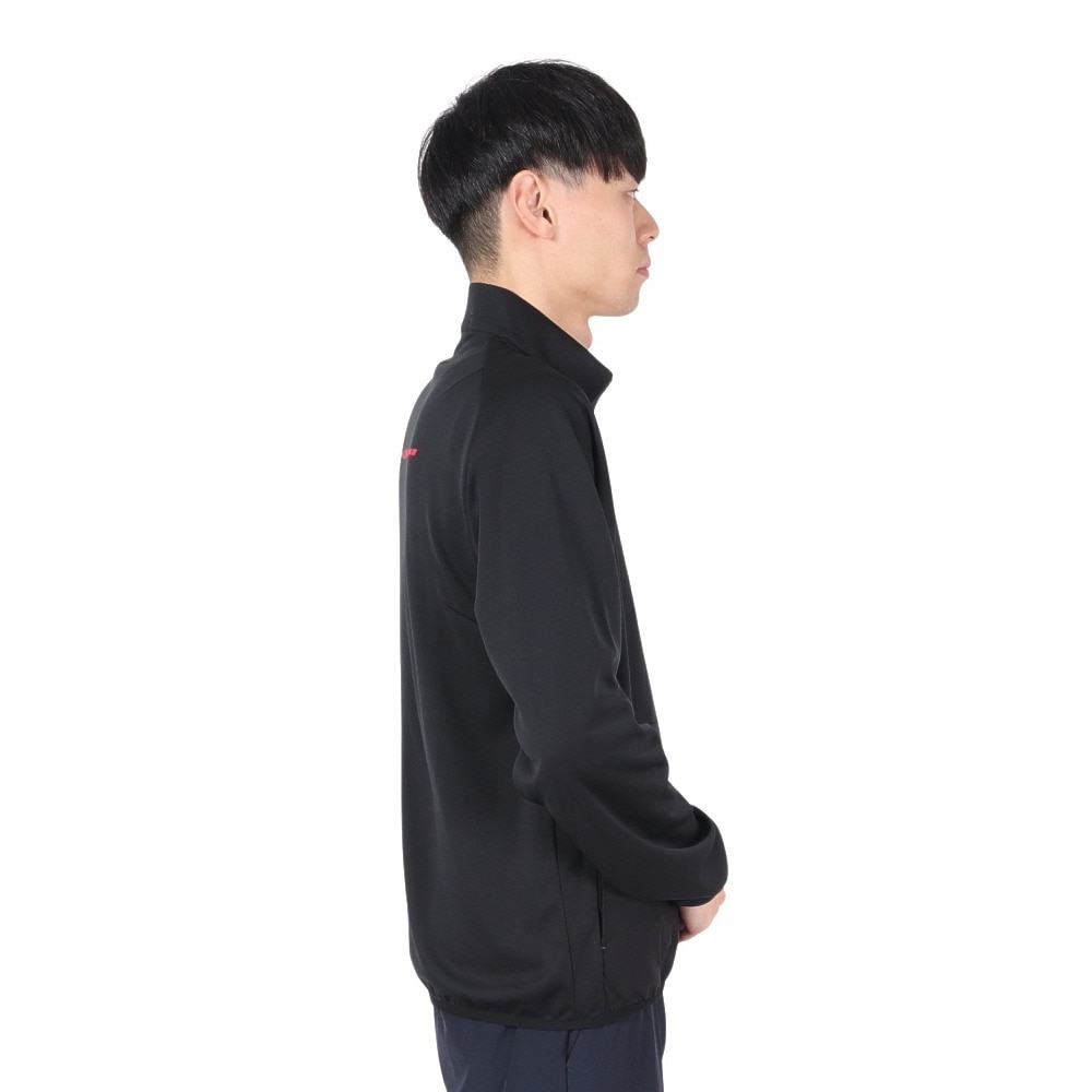 ルコックスポルティフ（lecoqsportif）（メンズ）ゴルフウェア 撥水 防風 ストレッチフォーサー ハイブリッドミドラー LG4FSW01M BK00