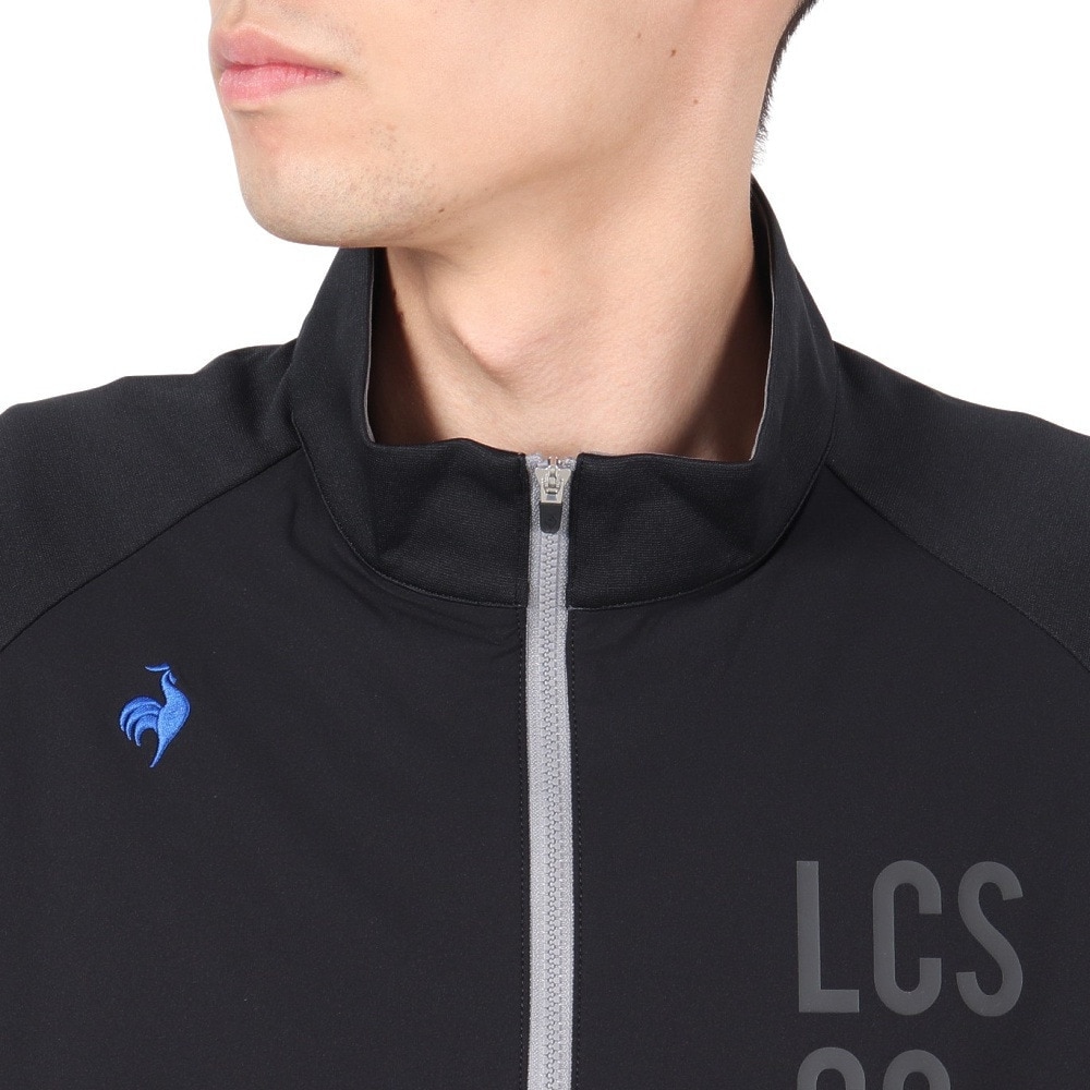 ルコックスポルティフ（lecoqsportif）（メンズ）ゴルフウェア 撥水 防風 ストレッチフォーサー ハイブリッドミドラー LG4FSW01M BK00