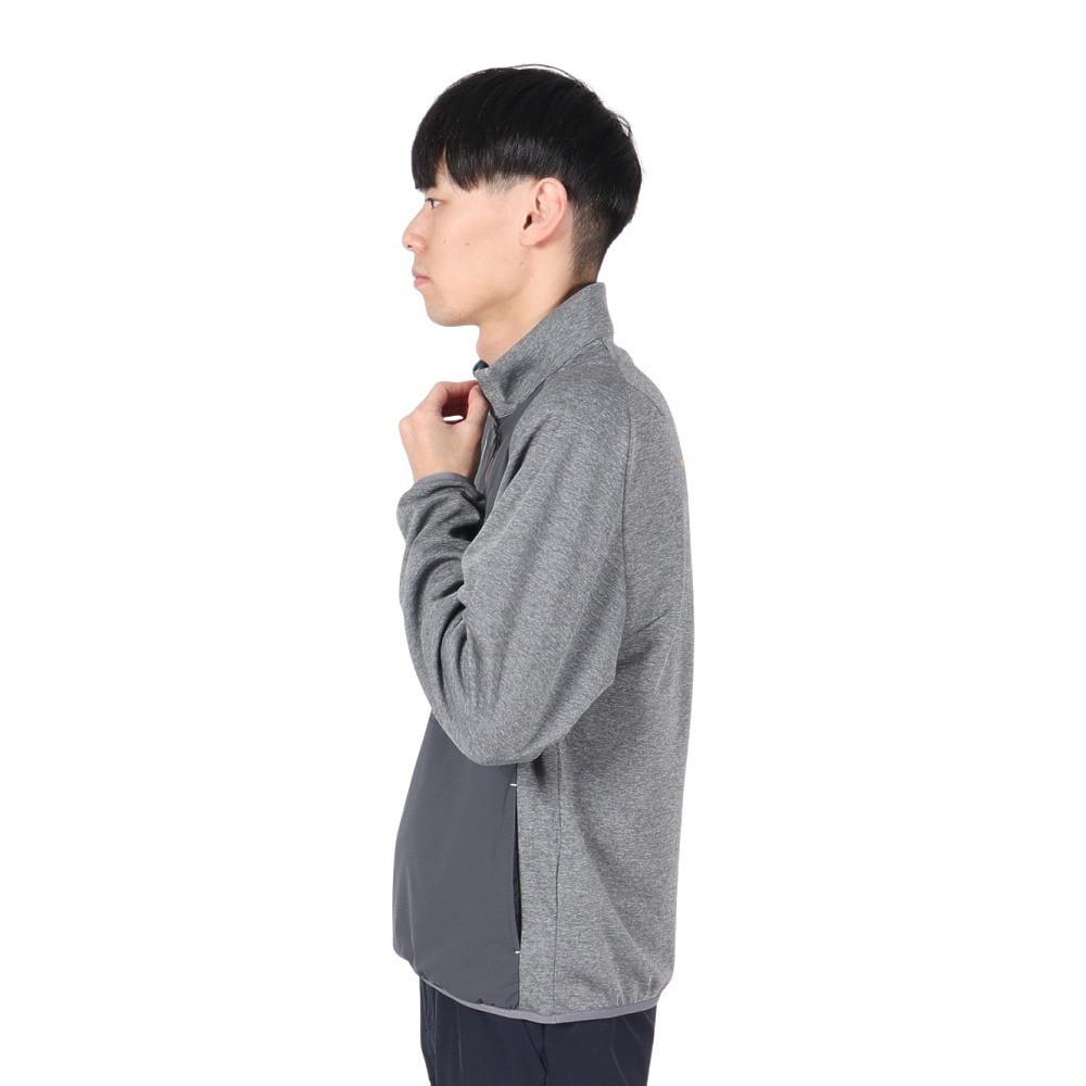 ルコックスポルティフ（lecoqsportif）（メンズ）ゴルフウェア 撥水 防風 ストレッチフォーサー ハイブリッドミドラー LG4FSW01M GY00