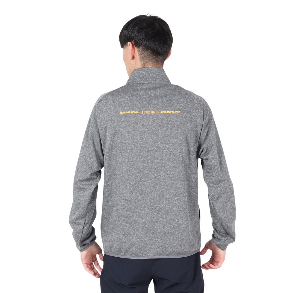 ルコックスポルティフ（lecoqsportif）（メンズ）ゴルフウェア 撥水 防風 ストレッチフォーサー ハイブリッドミドラー LG4FSW01M GY00