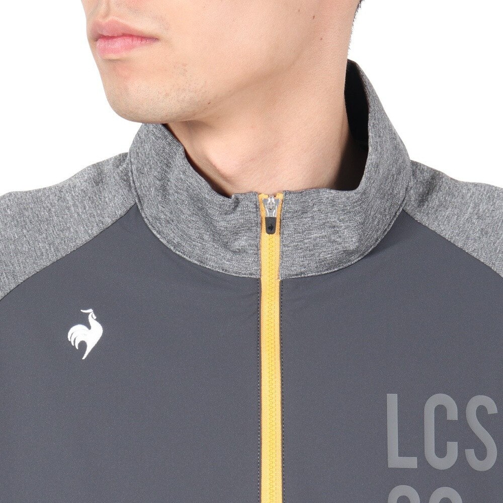 ルコックスポルティフ（lecoqsportif）（メンズ）ゴルフウェア 撥水 防風 ストレッチフォーサー ハイブリッドミドラー LG4FSW01M GY00