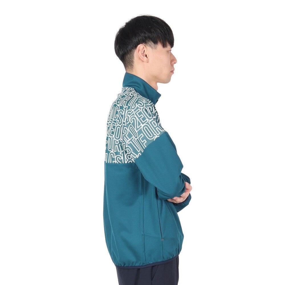 ルコックスポルティフ（lecoqsportif）（メンズ）ゴルフウェア 吸汗速乾 STF ロゴ柄 フルジップジャケット LG4FSW50M GR00