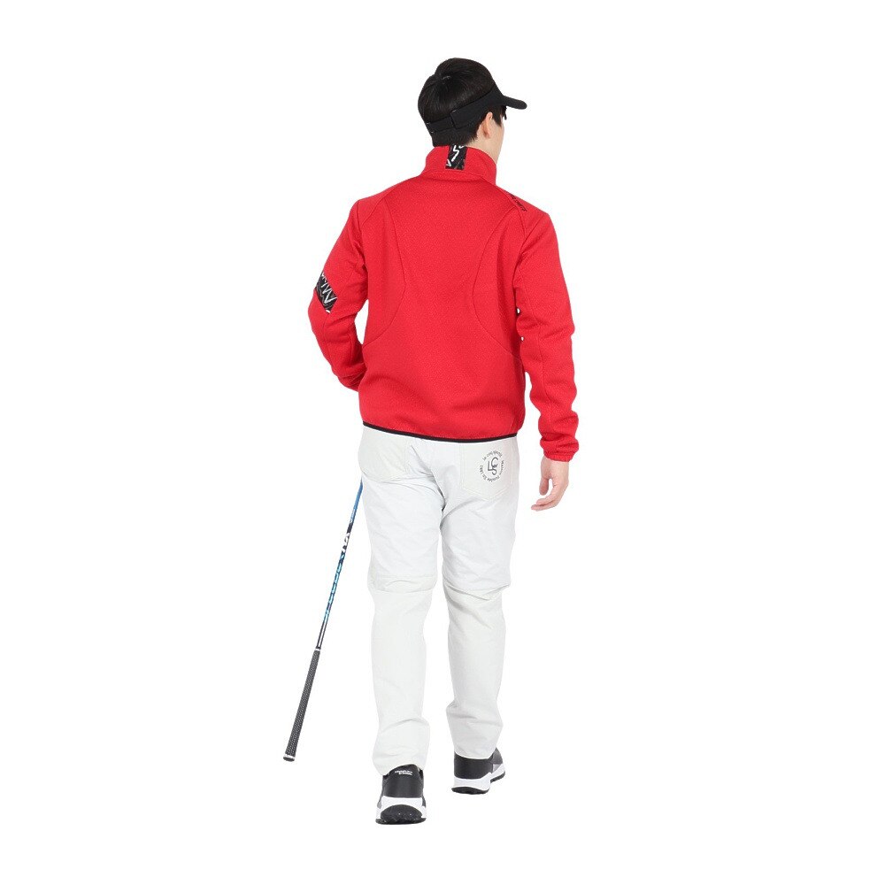 ルコックスポルティフ（lecoqsportif）（メンズ）ゴルフウェア ストレッチフォーサー キルトジャガード 長袖 ブルゾン LG4FSW51M RD00
