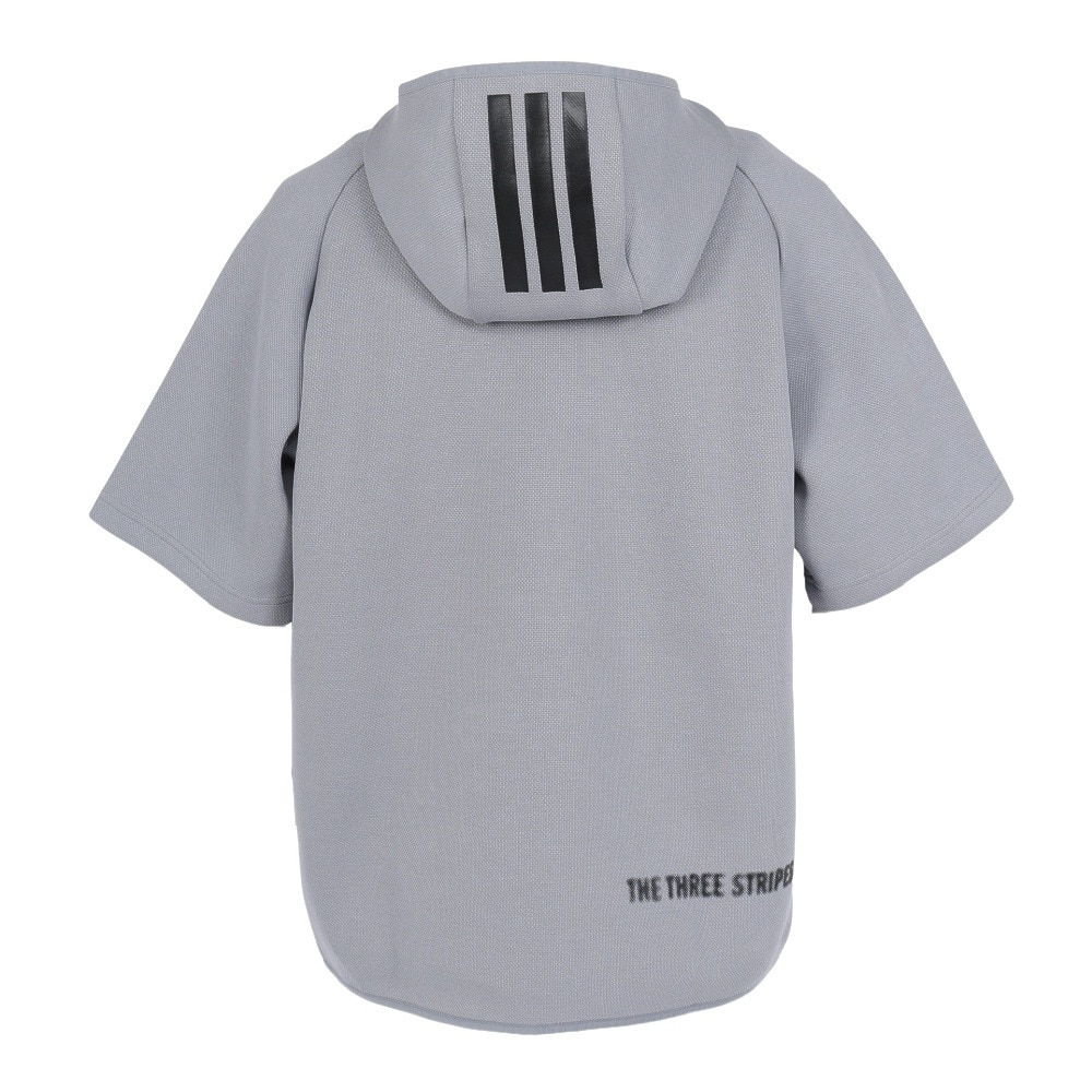 アディダス（adidas）（メンズ）ゴルフウェア 半袖パーカー スウェット