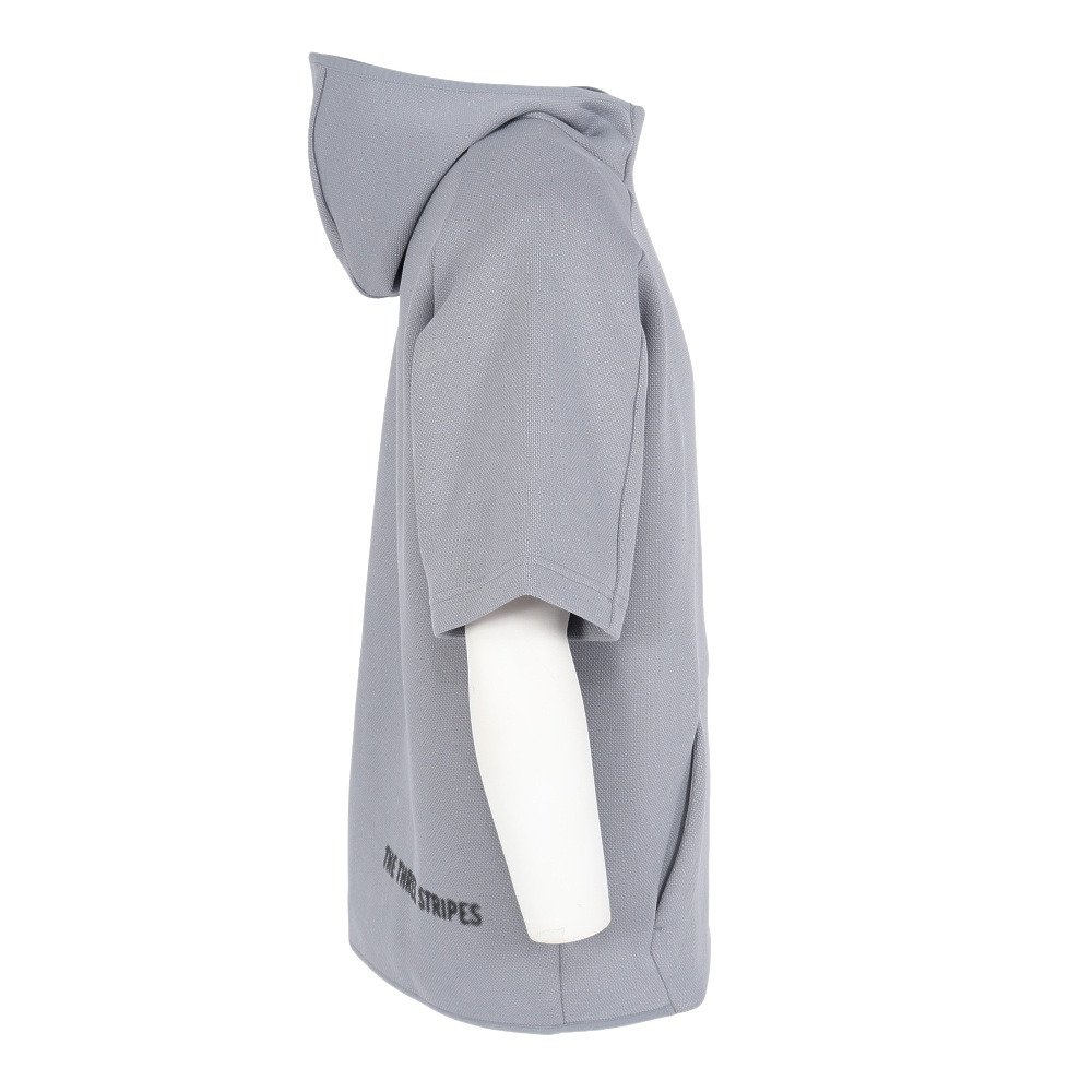 アディダス（adidas）（メンズ）ゴルフウェア 半袖パーカー スウェット フーディー OFG57-KL5270GRY