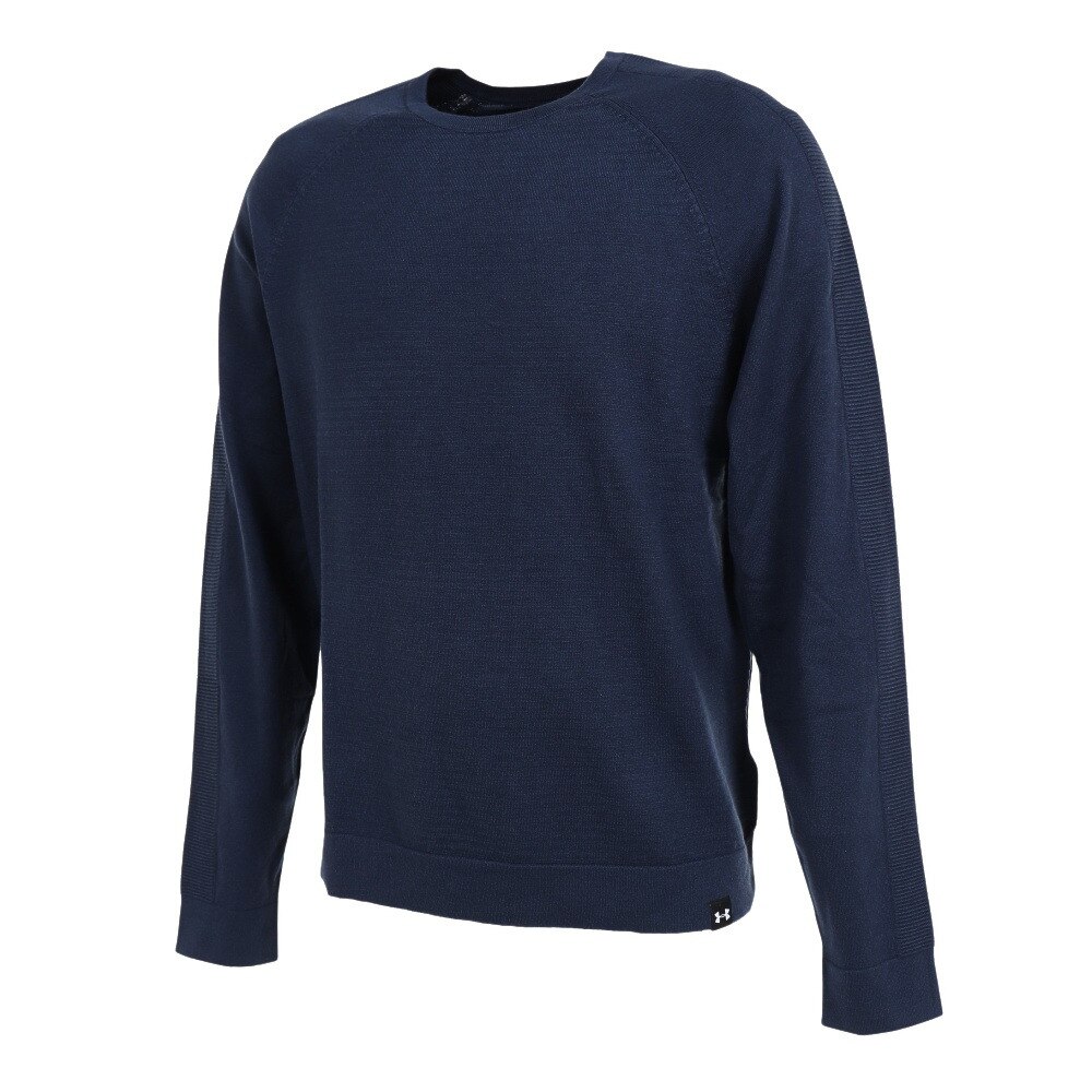 アンダーアーマー（UNDER ARMOUR）（メンズ）ゴルフウェア インテリニット クルーネック セーター 1373684 408★★★