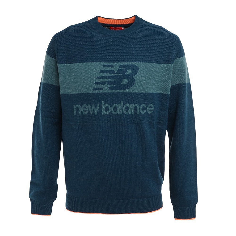 ニューバランス（new balance）（メンズ）ゴルフウェア 耐風 クルーネックニット プルオーバー 012-2270003-113