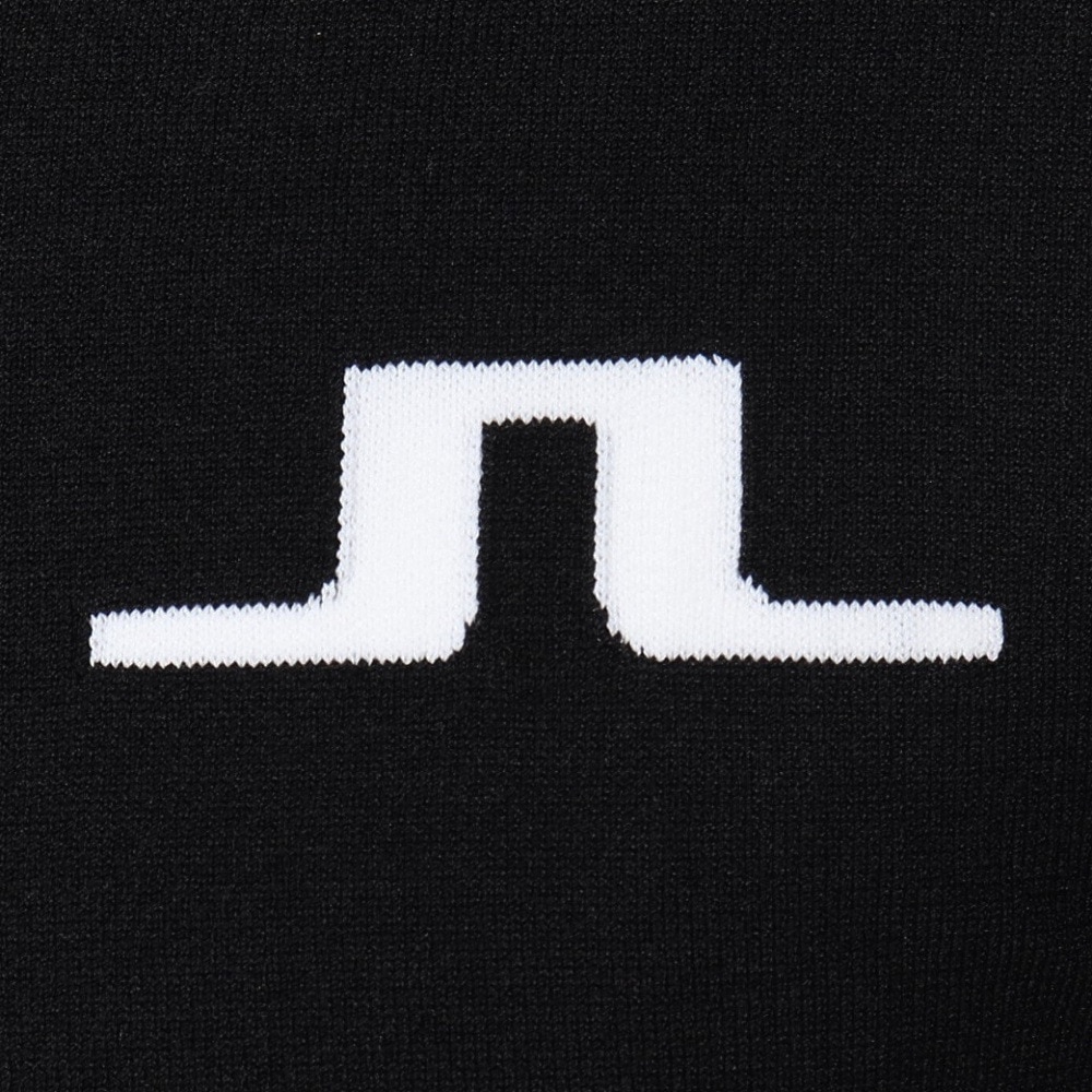 J.LINDEBERG（メンズ）ゴルフウェア 長袖 ジャカードブリッジロゴクルーネックセーター 071-18312-019