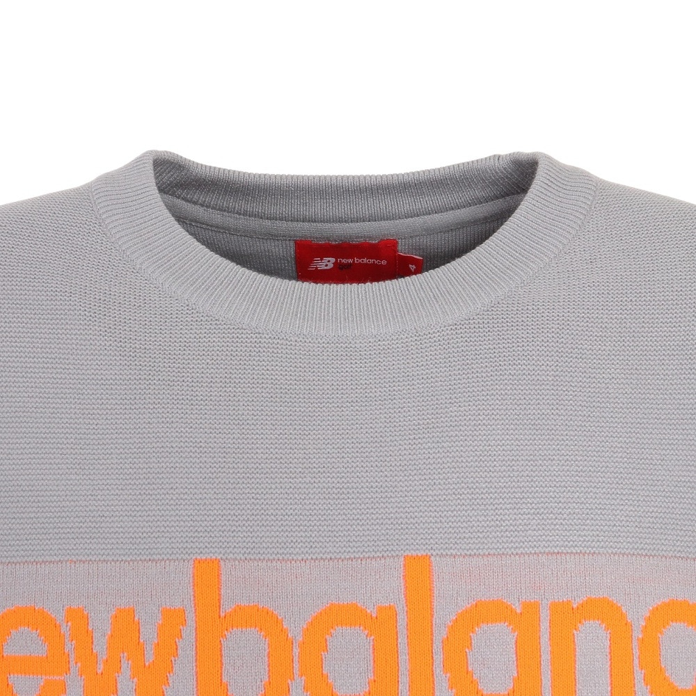 ニューバランス（new balance）（メンズ）ゴルフウェア 長袖 クルーネック ニットプルオーバー 012-3270005-022