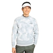 (メンズ)ゴルフウェア カモフラ柄ジャカードクルーネックニット C23218102