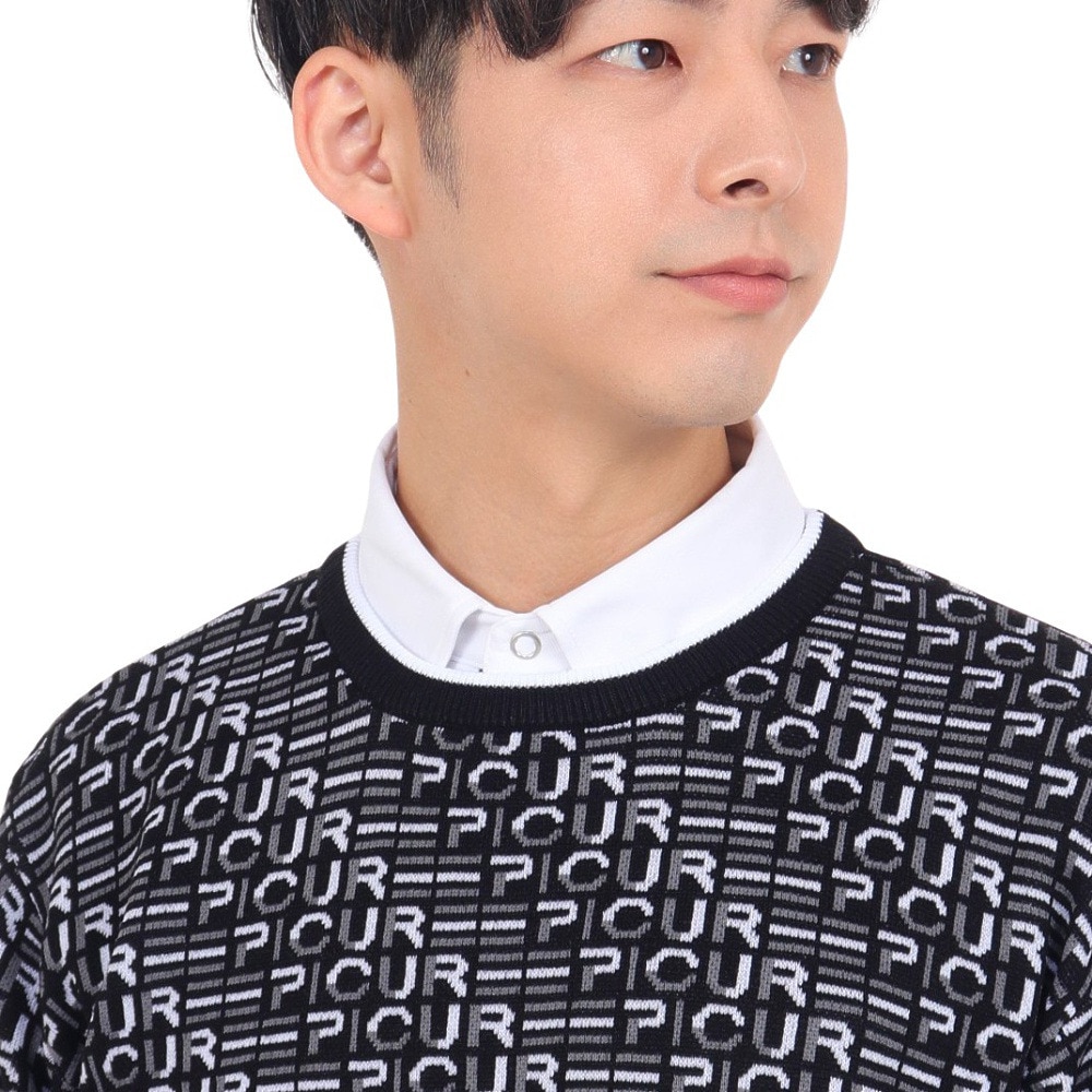 エピキュール（epicure）（メンズ）ゴルフウェア 長袖 WJQクルーネックプルオーバー 151-19013-019
