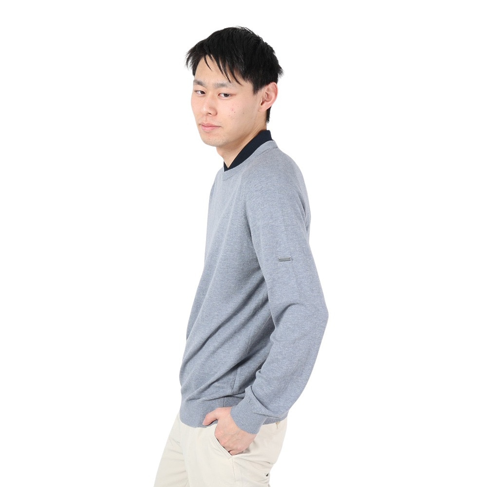 エピキュール（epicure）（メンズ）ゴルフウェア 長袖 14GG天竺クルーネックプルオーバー 151-10910-014