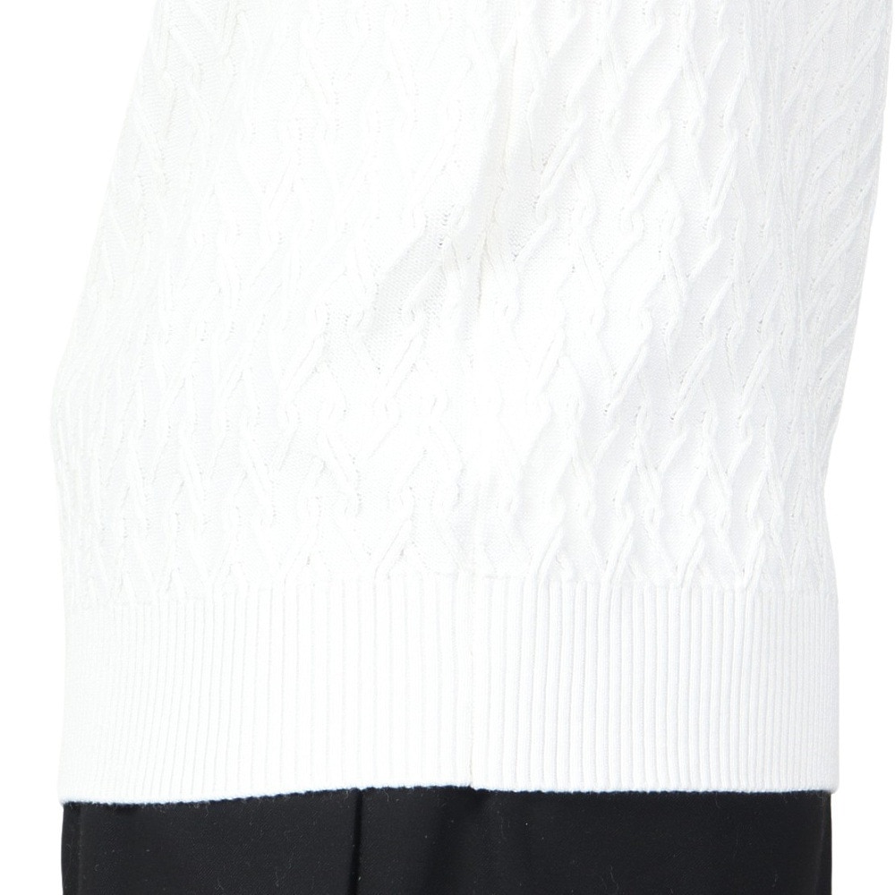 トラヴィスマシュー（Travis Mathew）（メンズ）ゴルフウェア 長袖 吸水速乾 クルーネック ケーブルセーター 7AJ005-1WHT