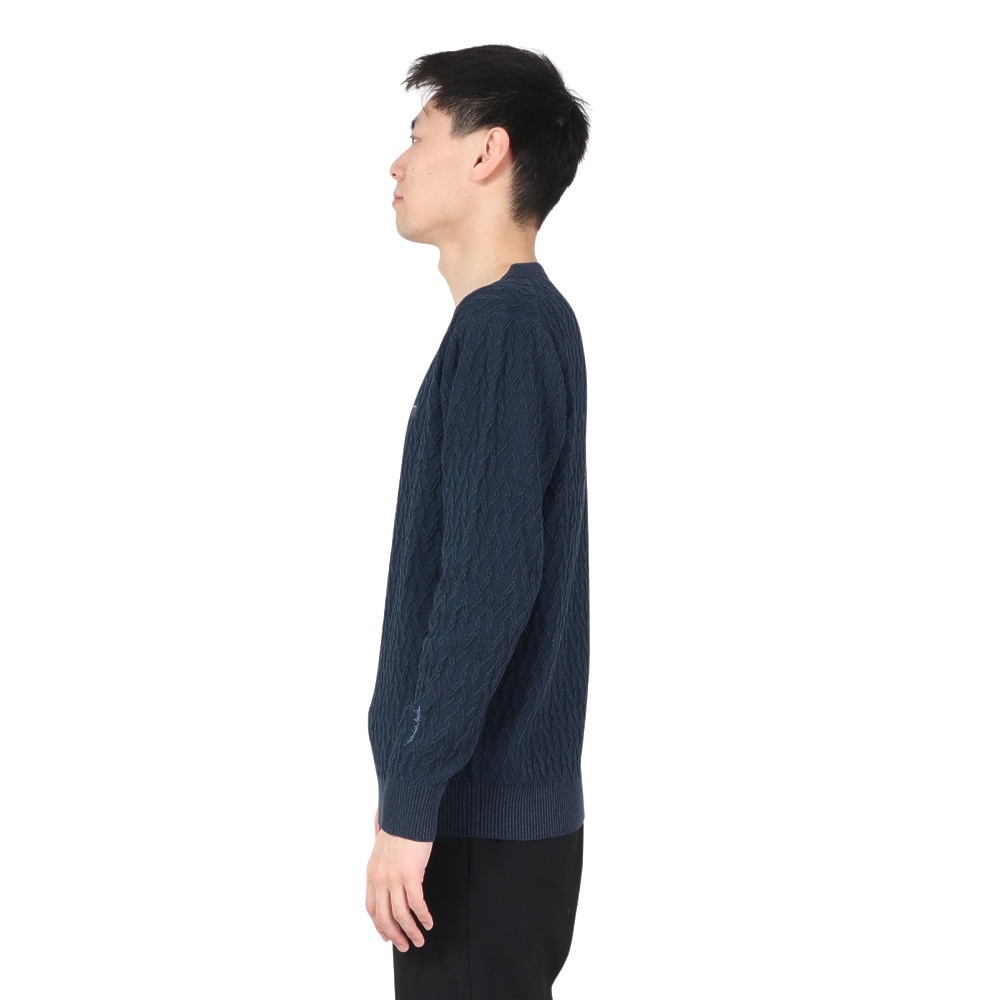 トラヴィスマシュー（Travis Mathew）（メンズ）ゴルフウェア 長袖 吸水速乾 クルーネック ケーブルセーター 7AJ005-4TOS