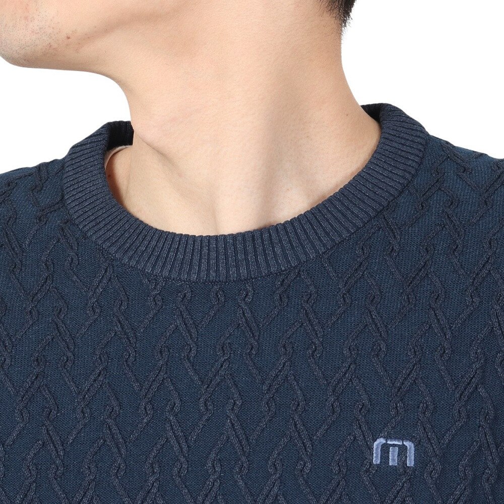 トラヴィスマシュー（Travis Mathew）（メンズ）ゴルフウェア 長袖 吸水速乾 クルーネック ケーブルセーター 7AJ005-4TOS