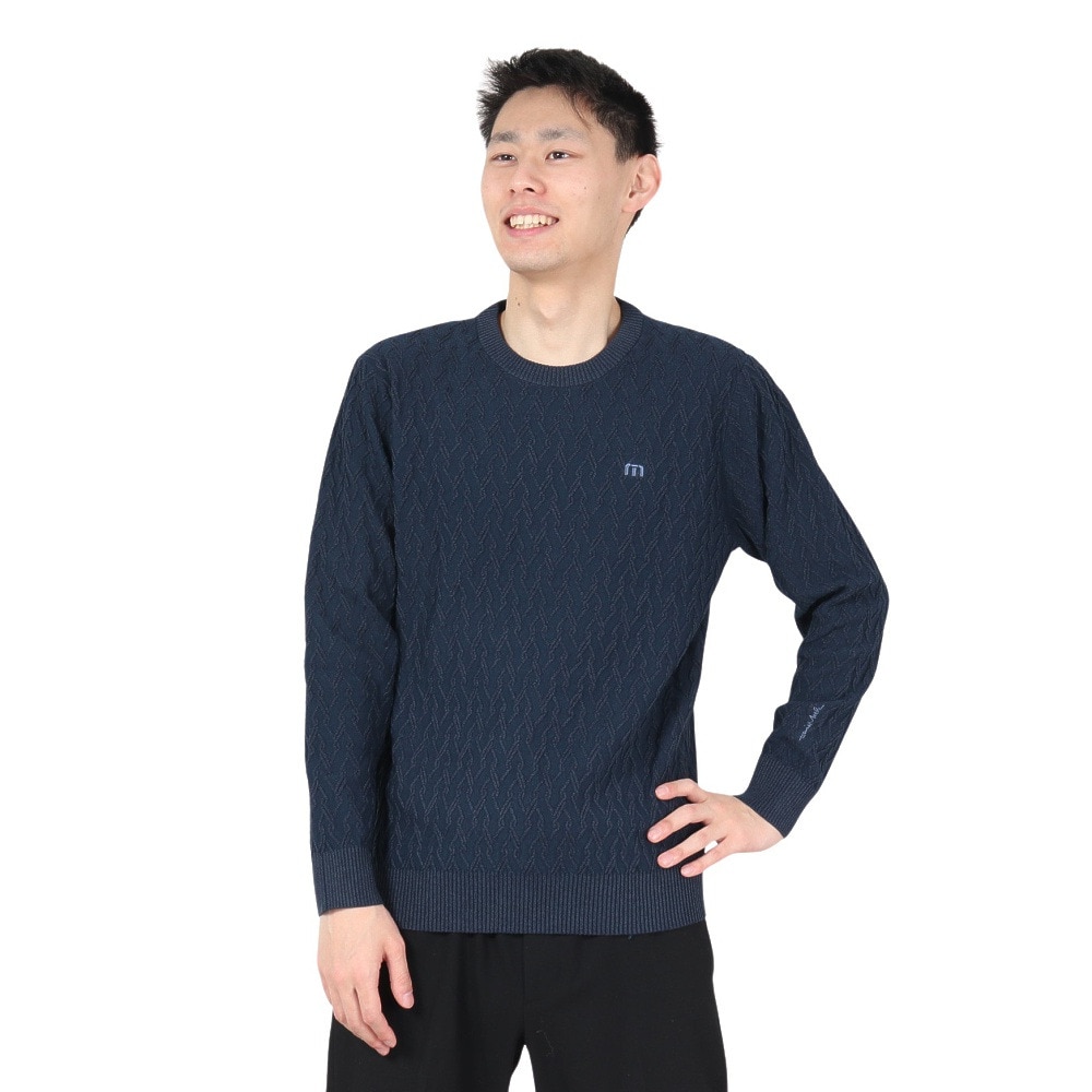 Callaway Golf - TravisMathew トラヴィスマシュー 長袖 セーター グリーン トラヴィスマシュー（Travis Mathew）ゴルフウェア 保温 長袖V