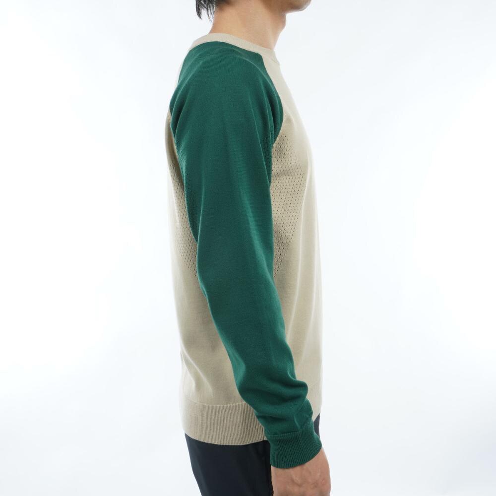 トミー ヒルフィガー ゴルフ（TOMMY HILFIGER GOLF）（メンズ）ゴルフウェア 長袖 フロントロゴ クルーネックセーター THMA401-SND