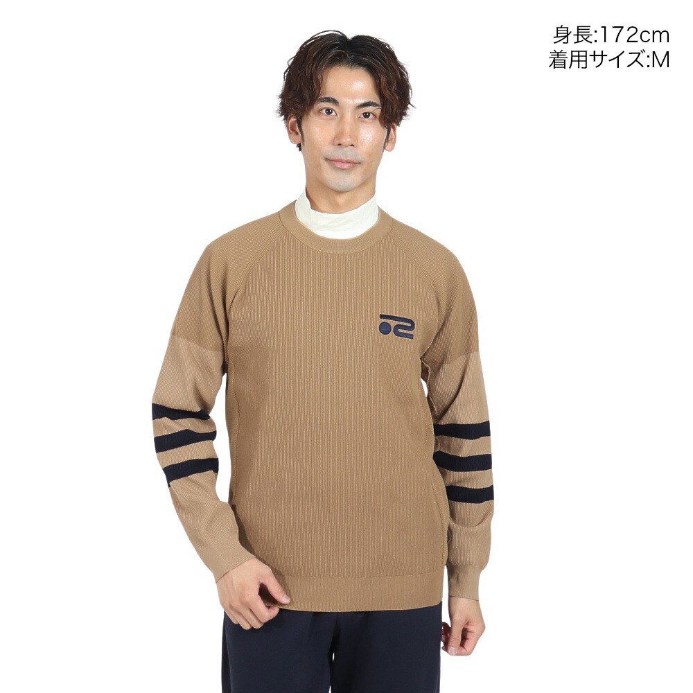 ROSASEN（メンズ）ゴルフウェア 針抜き総針エコニット 044-12811-042-24AW