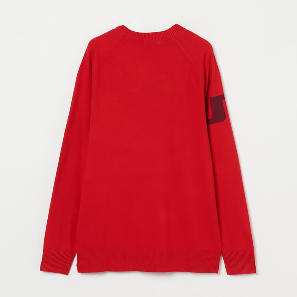 J.LINDEBERG（メンズ）ゴルフウェア 長袖 Gusten Knitted 袖ロゴセーター 071-12913-064