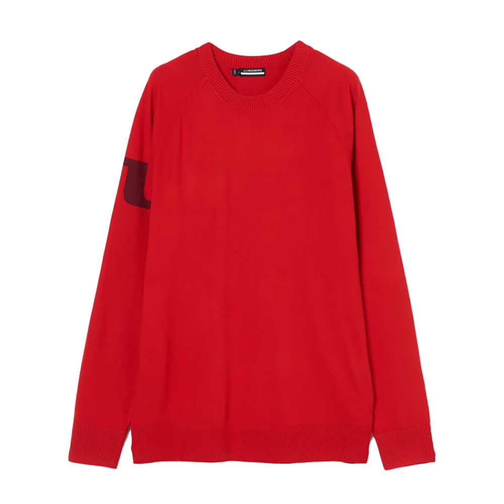 J.LINDEBERG（メンズ）ゴルフウェア 長袖 Gusten Knitted 袖ロゴセーター 071-12913-064