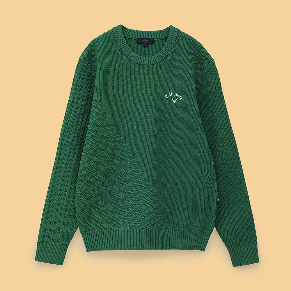 キャロウェイ（CALLAWAY）（メンズ）ゴルフウェア 長袖 クルーネックニット C24218100-1140