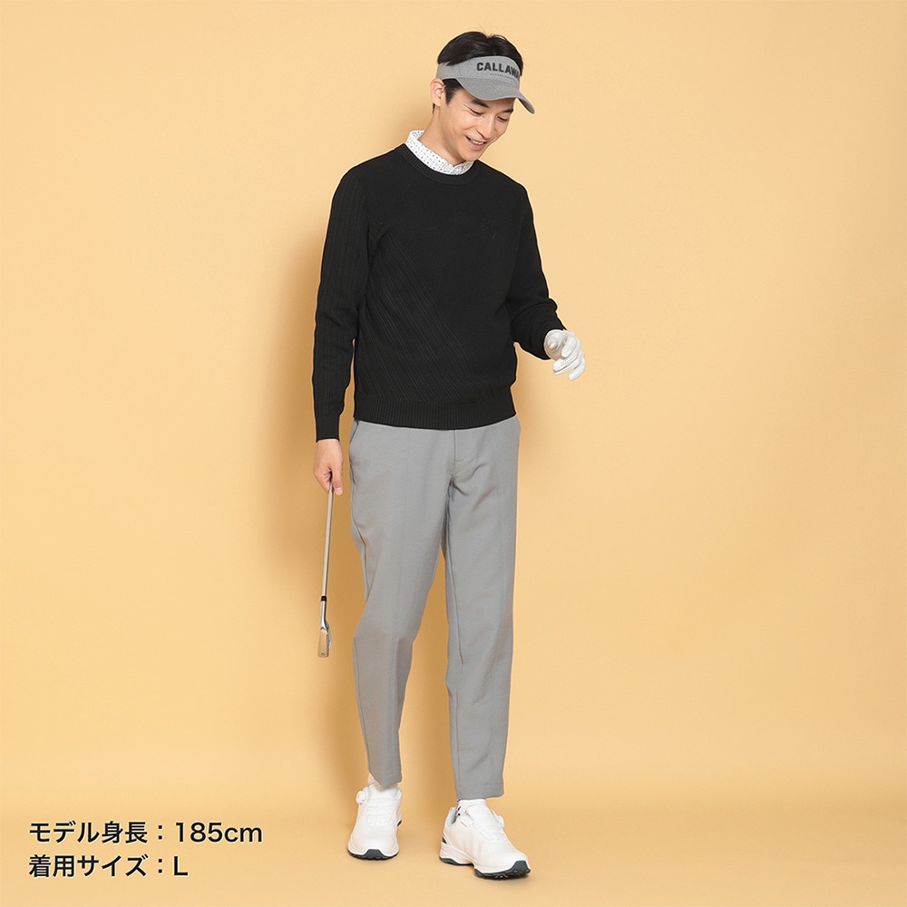 キャロウェイ（CALLAWAY）（メンズ）ゴルフウェア 長袖クルーネックニット C24218100-1010