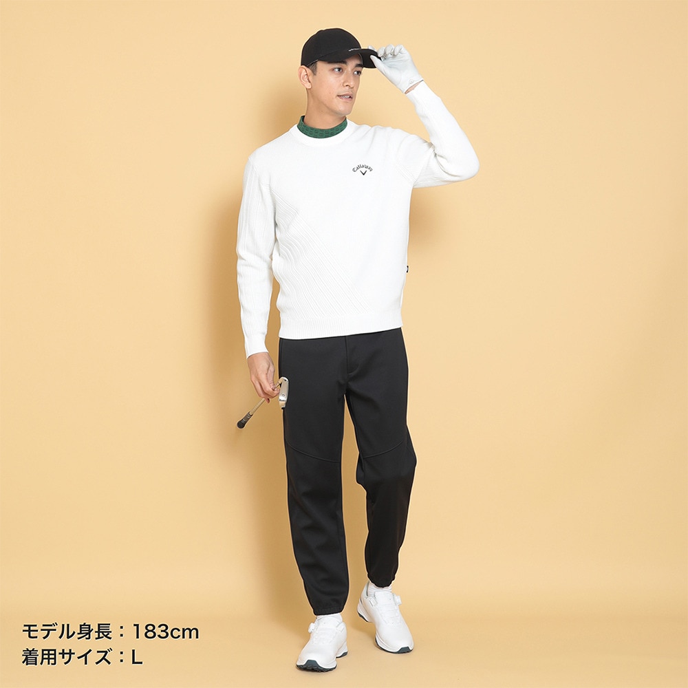 キャロウェイ（CALLAWAY）（メンズ）ゴルフウェア 長袖クルーネックニット C24218100-1030
